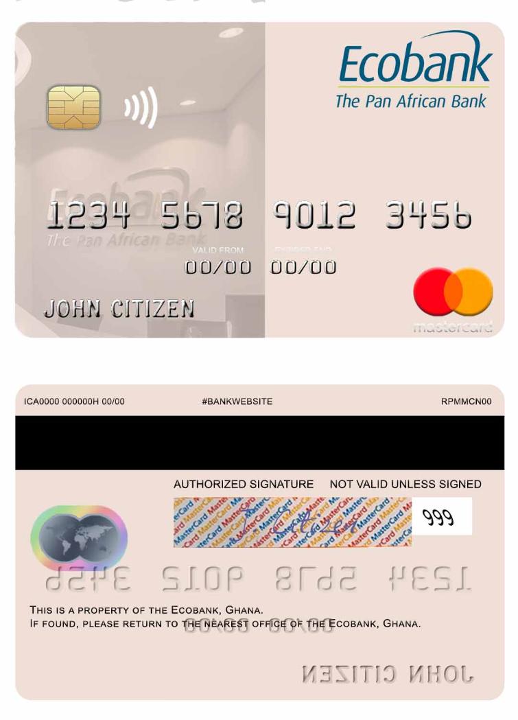 Ghana Ecobank Ghana mastercard